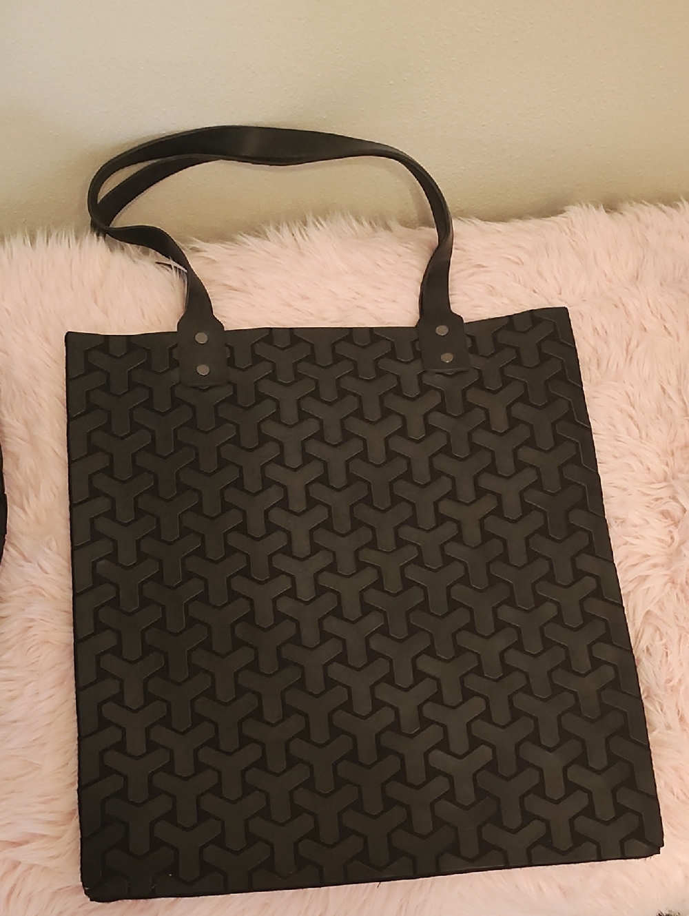 Patrizia Luca Black Patterned Tote